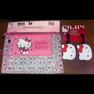 Hello Kitty Pink and White Travel Set